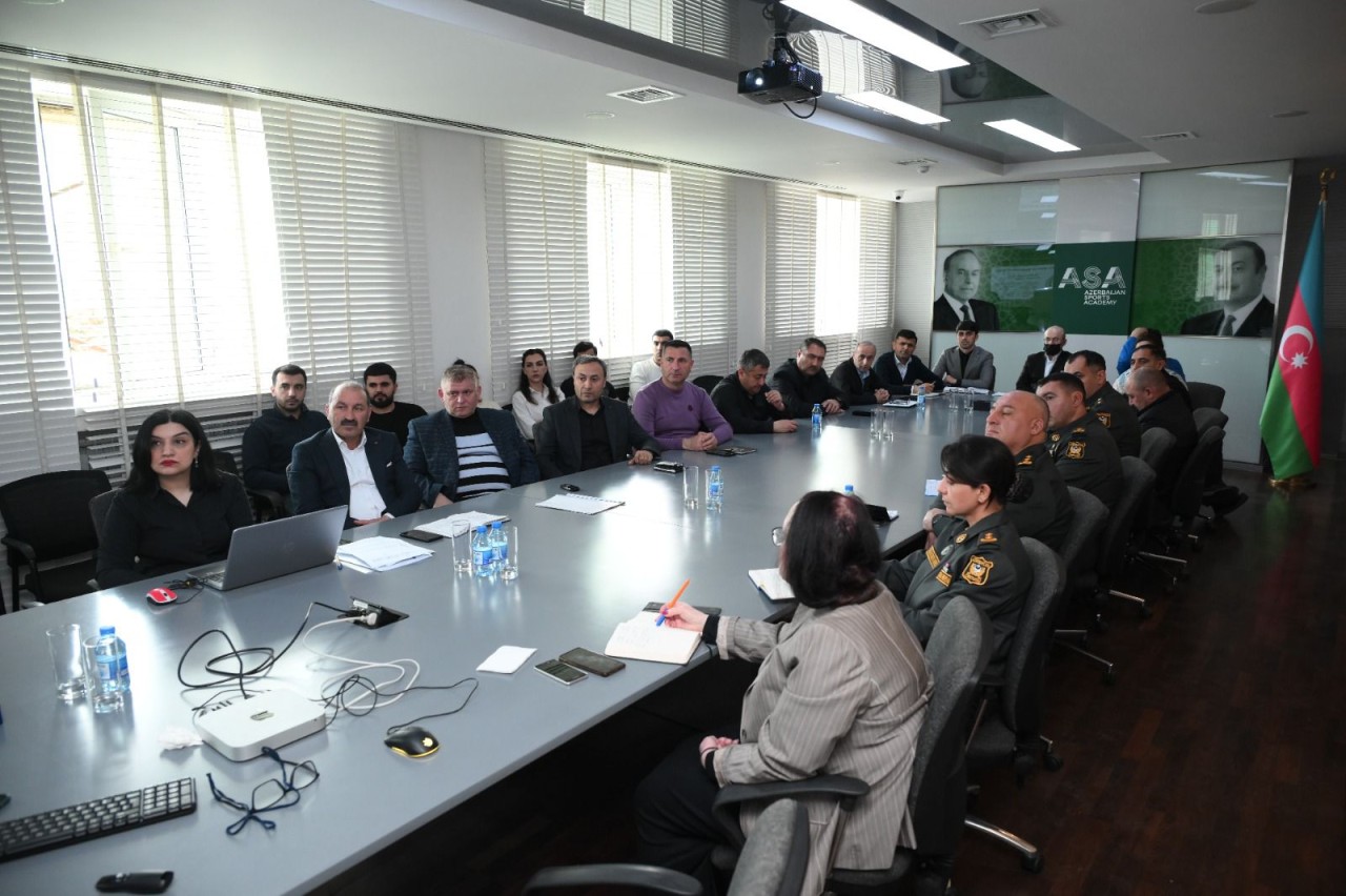 Türkiyəli dosent İdman Akademiyasında təlim keçdi - FOTOLAR